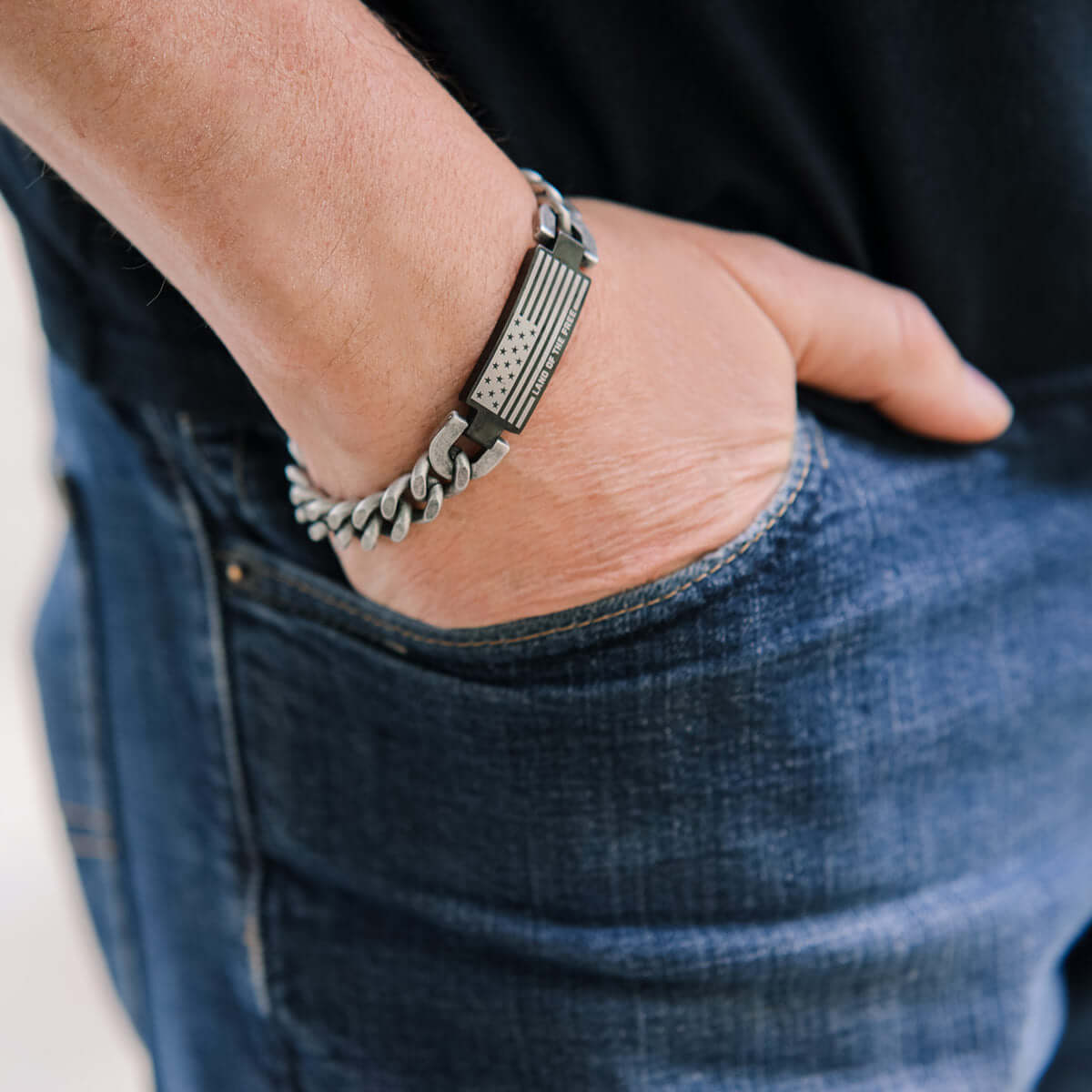 Land Of The Free Mens Bracelet - Image 5